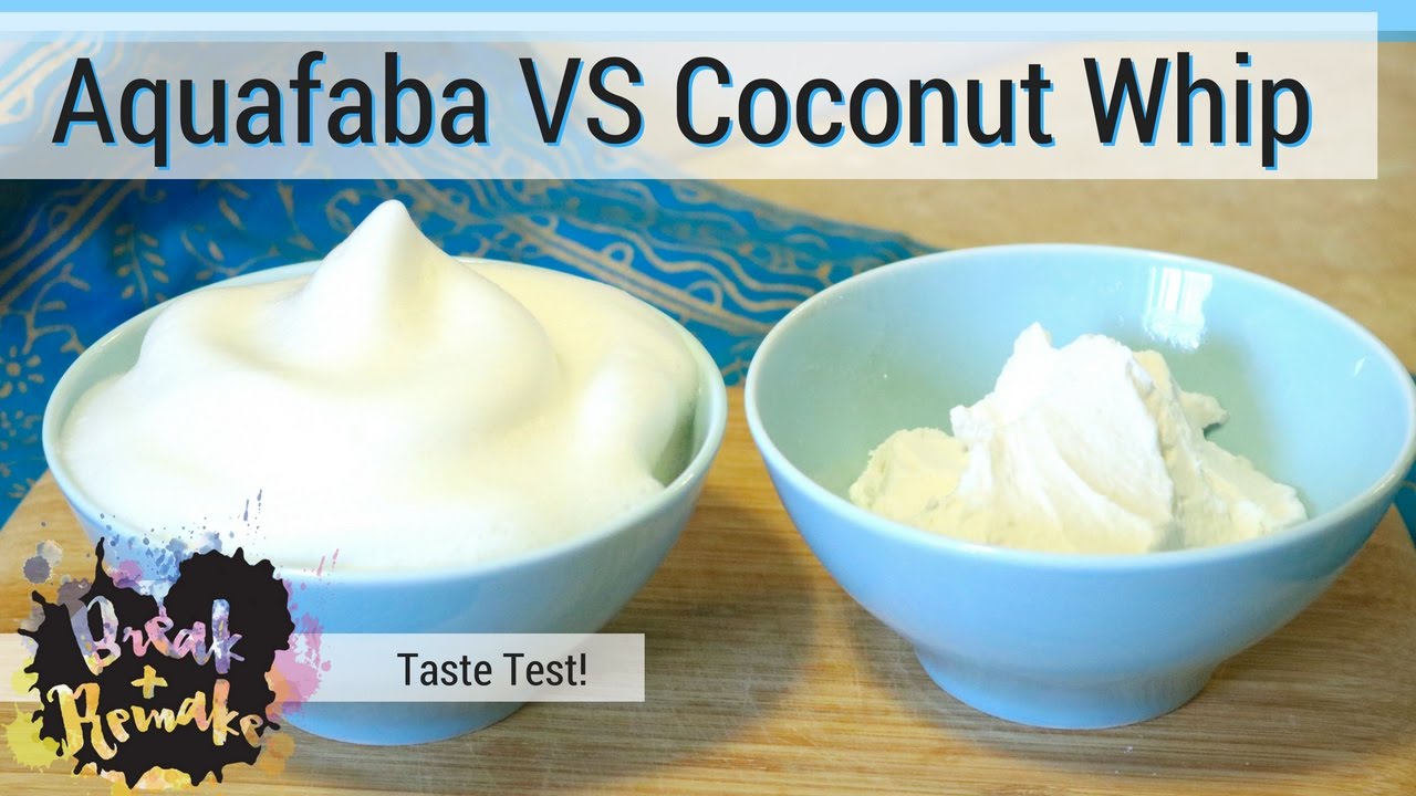 Aquafaba Whip Vs Coconut Cream Whip Vegan Treats Taste Test Youtube