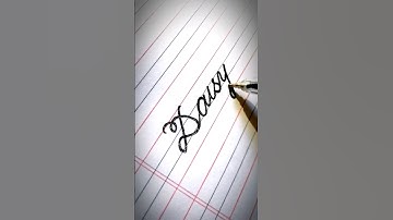 How to write "Daisy" in Cursive writing 🖋️ 💖 #cursive #handwriting #shorts