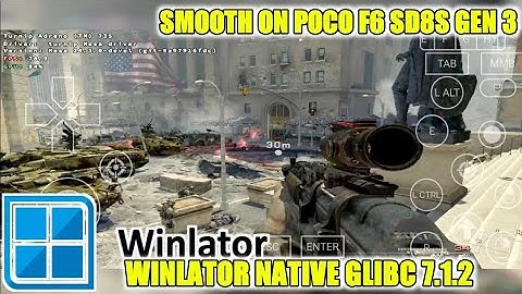 COD Modern Warfare 3 on Winlator 7.1.3 GLIBC Amodfix5 Android Gameplay Test Snapdragon 8s Gen 3