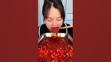 Thumbnail of Asmr Mukbang, Show Eating Enoki Mushrooms With Chilli Flavor Spicy Yummy Yummy