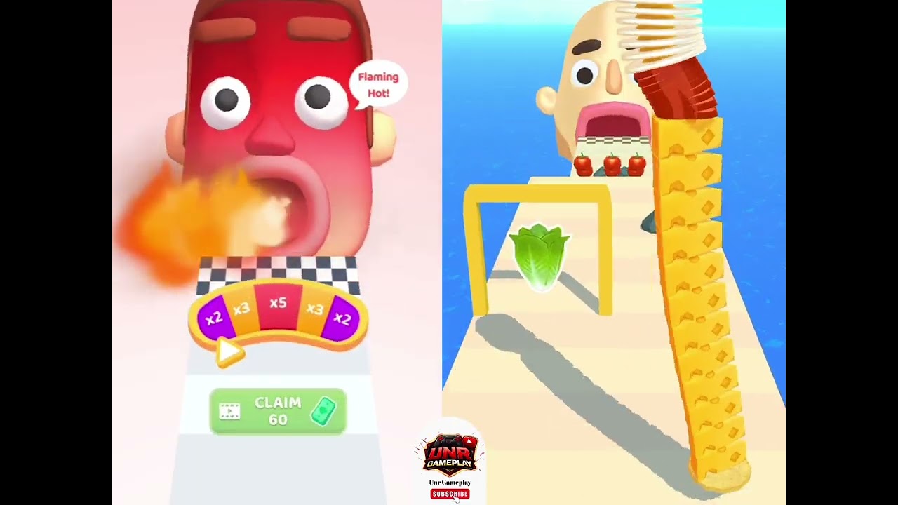 Sandwich Run: Pile Ingredients Vs Sandwich Runner - Level Gameplay (iOS,Android)