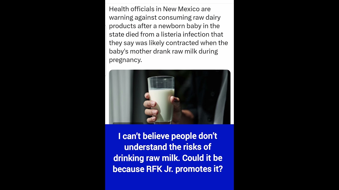 But... But the federal government says raw milk is good for us.