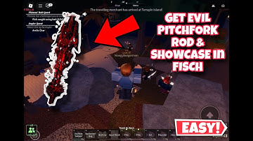 How To GET EVIL PITCHFORK ROD & SHOWCASE in FISCH! Roblox — Hellhook