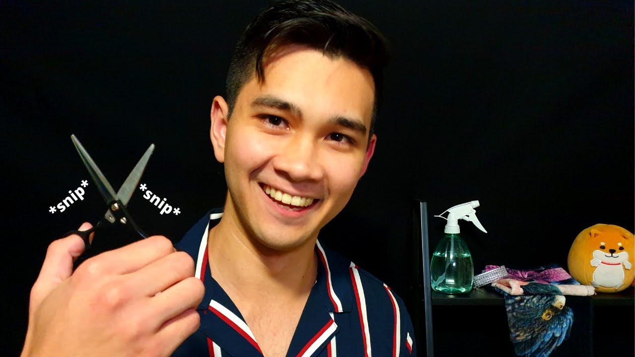 Вежливая стрижка ASMR для сна ✂ 😴 | Ролевая игра унисекс | Личное внимание | Звуки ножниц