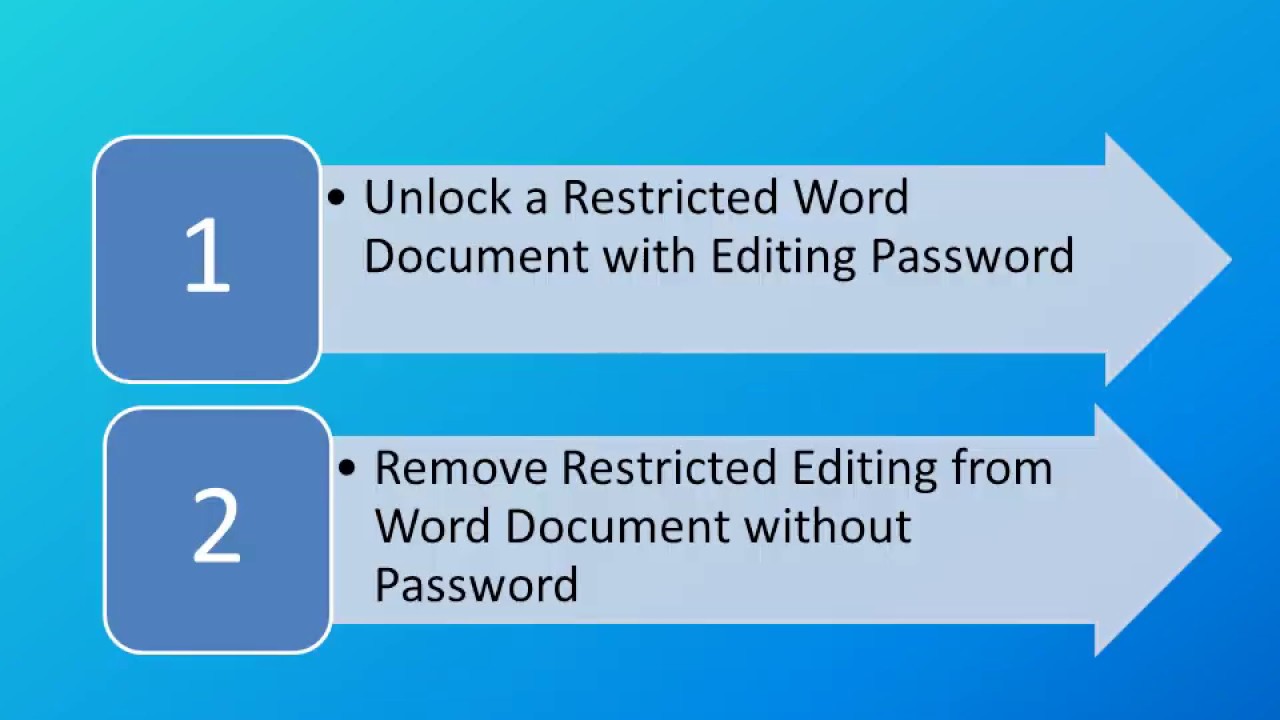 How to unlock. Word Unlocker.