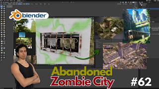 (Day 62) Blender 3D: Abandoned Zombie City - Testing the PBR materials in the small window
