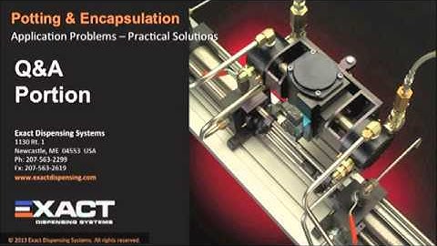 Exact Dispensing Potting and Encapsulation
