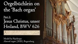 Bach - Jesus Christus, unser Heiland, BWV 626 - Ahrend organ, Regensburg, Hauptwerk