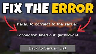 How To Fix Connection Lost Error in Minecraft (Java.netSocketException Connection Reset)