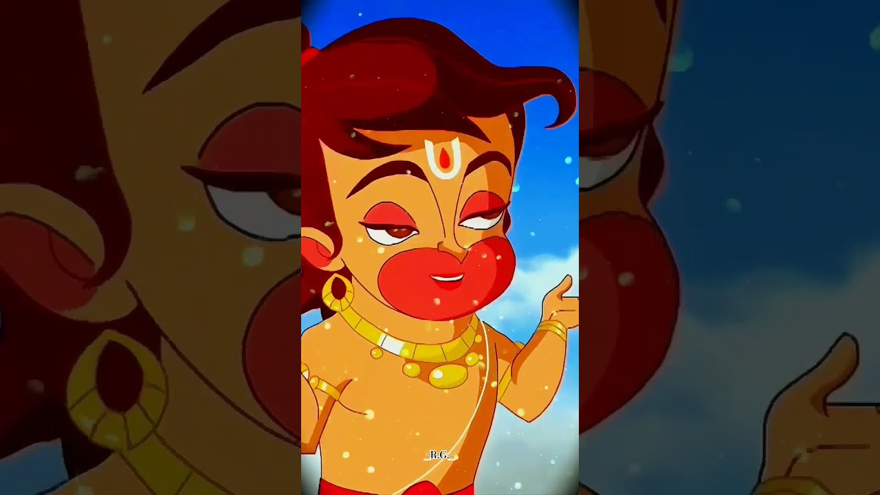 POWER OF HANUMAN JI 😍❤️‍🔥👀| #SHORTS #HANUMAN #RAM #CARTOONHANUMAN