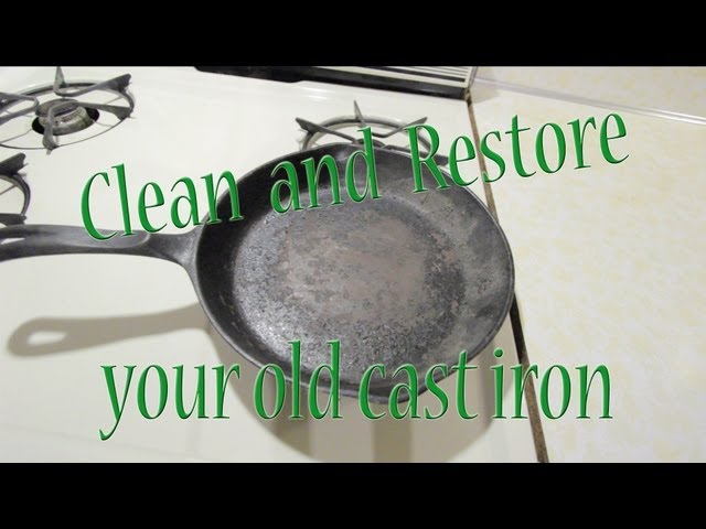 My secret to cleaning cast iron pans the old-fashioned way. ~ Like Mother,  Like Daughter