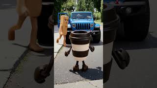 Heroic Rescue: Cappuccino Assassino Saves Ballerina and Tung Sahur from Danger!