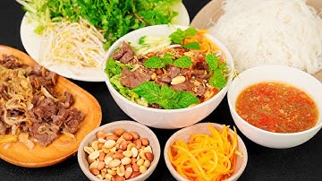 Công thức BÚN BÒ XÀO bất bại. Thịt Bò cỡ nào xào cũng Mềm Tan