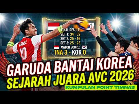 188win x kadobet - GARUDA HANTAM KOREA! Kumpulan Point TIMNAS VOLY PUTRA INDONESIA di Grand Final AVC 2026