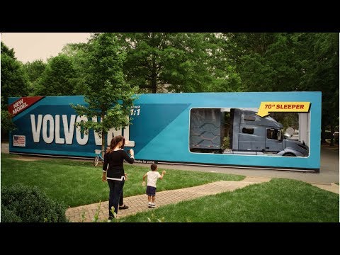 3 year old Joel and Volvo Trucks do the biggest UNBOXING ever!