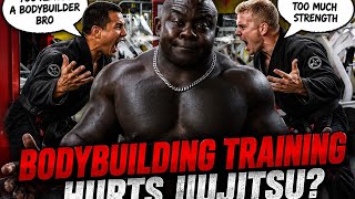 Bjj Black Belt trains like a bodybuilder?? #bjj #martialarts #mma #bodybuilder 