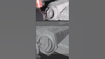 Ships Docking In Blender #blender #starwars #shorts