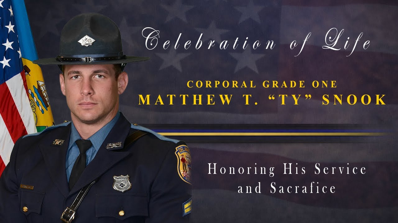 Celebration of Life for Corporal Grade One Matthew T. “Ty” Snook End of Watch: December 23, 2025
