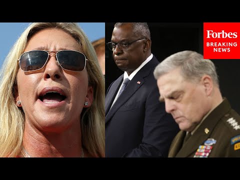'These Men Are Unfit': Marjorie Taylor Greene Urges Mark Milley, Lloyd Austin Resignations