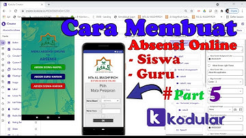 Membuat Absensi Online dengan Kodular ~ Part 5| Kodular