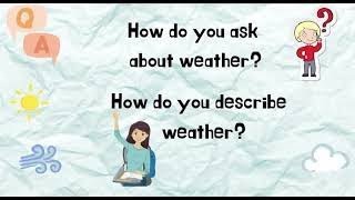 YEAR 2 | UNIT 9: AT THE BEACH | HOLIDAY WEATHER