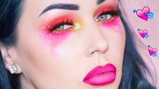 Bright Colorful Valentine's Day Makeup Tutorial | KristenLeanneStyle