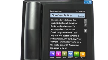 Ensemble™ Amplified Touchscreen Phone with ClearCaptions Captioning