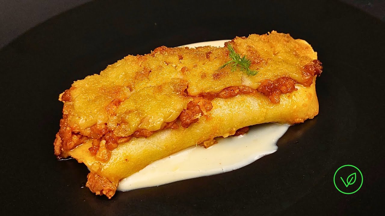 Cannelloni di crepes vegan con ragù - Pranzo di Natale