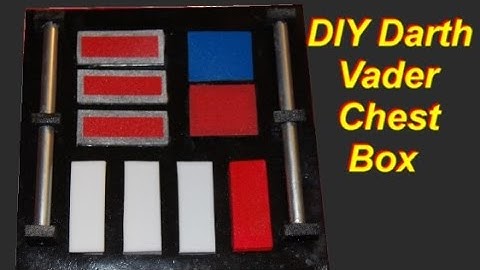 How to  Make a Darth Vader Costume Part 1: Easy Light-up Chest Box