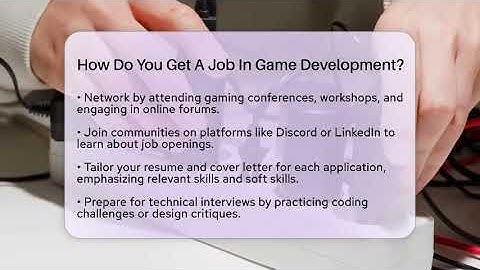 How Do You Get A Job In Game Development? - Video Gamers Vault