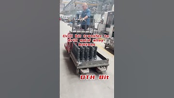 Sinodrills DTH drill bit transfer to drill solid alloy buttons. #mining#waterwelldrilling #drilling