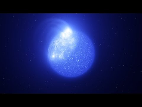Animation of star plagued by giant magnetic spot