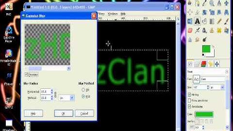 how to make a awesome background in Gimp 2.6