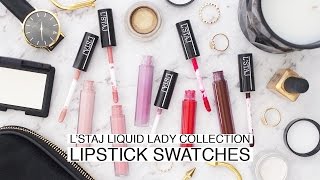 L'Staj Liquid Lady Lipstick Swatches | LION IN THE WILD