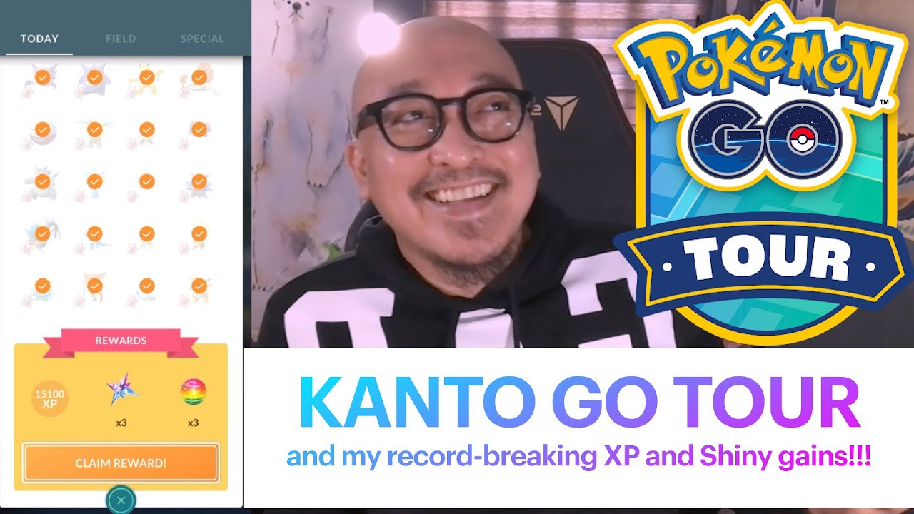 Kanto GO Tour and my record-breaking shiny and XP gains!!!