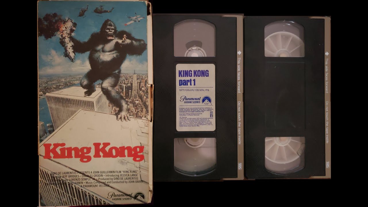 Closing to King Kong (1976) 1981 VHS (2-tape version)