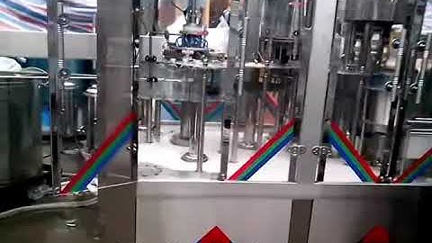 Dây chuyền súc rửa, chiết rót và đóng nắp nước tinh khiết 8-8-3 !