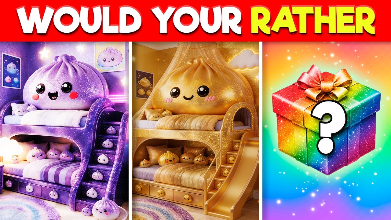 Would You Rather...? Squishy Dumpling Mystery Gift Challenge 🎁