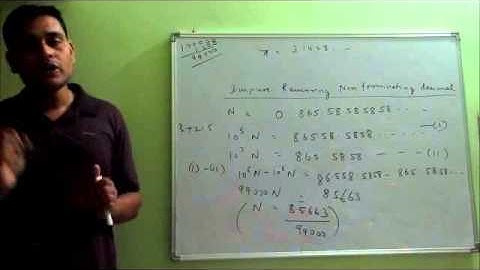 Rationalisation of Impure Recurring Non Terminating Decimals - Part 5