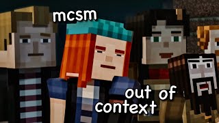 minecraft story mode out of context is chaos