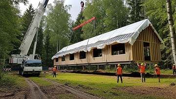 A Man Builds a Modular Home | Start to Finish | Timelapse by @LandtoHouse