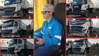 Spill dalaman kabin Dump Truck mercy,Hino, Scania & Volvo. menurut saya Scania paling oke punya !