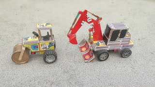How To Make Matchbox Tractor At Home  Diy Mini Tractor  Mini Tractor Science Project