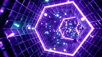 Seamless Loop Motion Graphics Of Flying Into Swirl Hexagon Digital Tunnel  Abstract | Ultra HD 4K