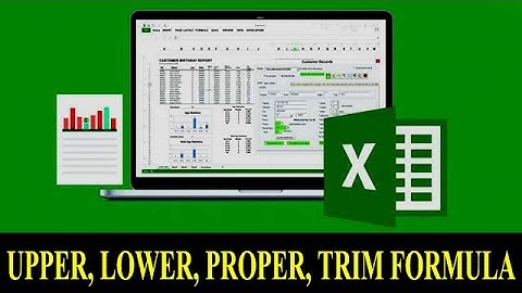 Lesson 26 | Ms Excel Formula Training In Hindi | How To Use Upper | Lower | Proper | Trim Formula