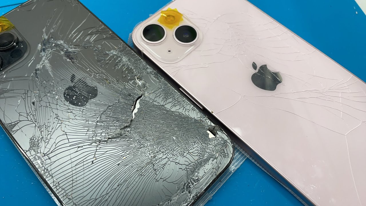 iPhone 12 Pro / iPhone 13 バックパネル交換修理 - YouTube