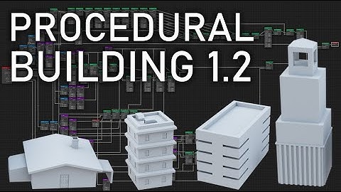 Procedural Buildings v1.2 With Geometry Nodes [Blender 2.92]