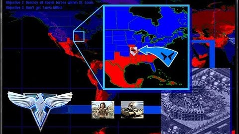 Red Alert 2 Allied Campaign Mission 8 (Free Gateway) 1080P Walkthrough No Commentary