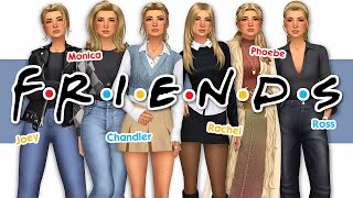 OUTFITS INSPIRED BY FRIENDS CHARACTERS 💙 | Sims 4 CAS