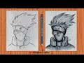 How to draw kakashi hatake  how to draw anime step by step  easy shading ideas for beginner